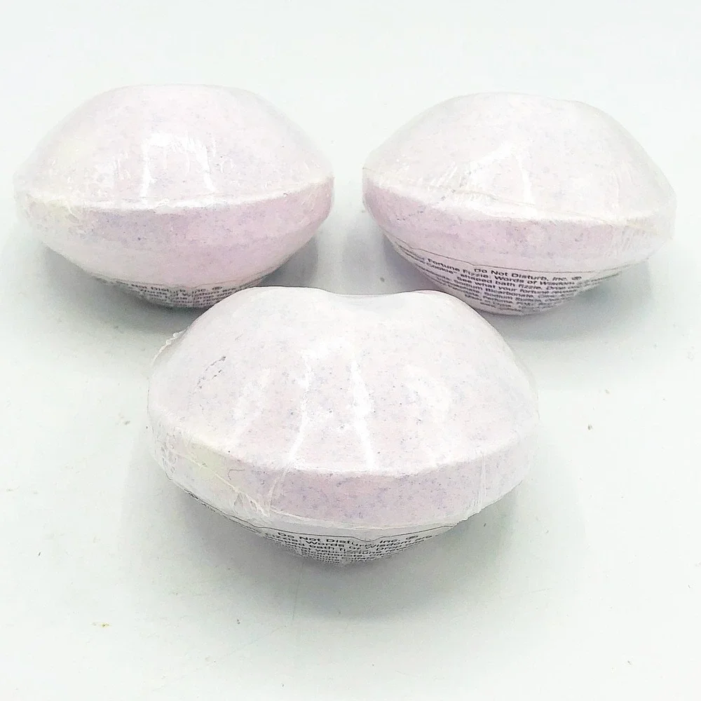Set of 3 Lavender Fortune Cookie Bath Fizzie Words of Wisdom